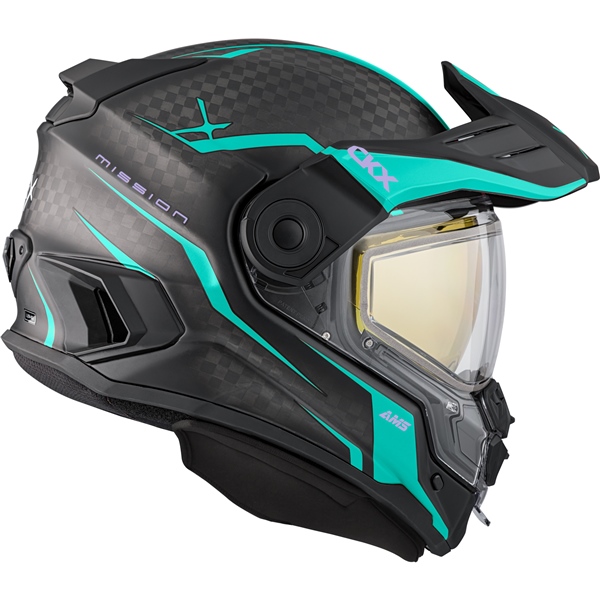 Image-2 CKX Mission Free-Face Helmet - Carbon Fury HELM MISSION CARB EDL FURY TUR MAT 3XL 518767 518767 CKX