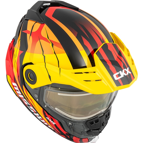 Image-5 CKX Mission Free-Face Helmet Claw HELM MISSION EDL CLAW YE/OG/RD GLOSS 3XL 518827 518827 CKX