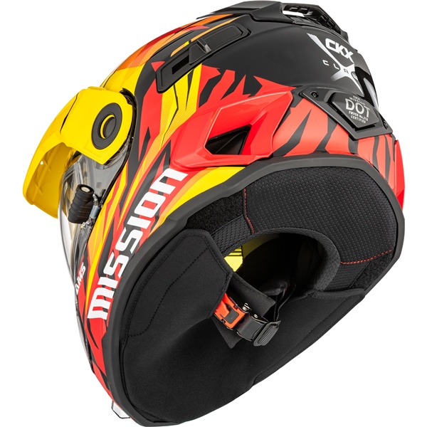 Image-6 CKX Mission Free-Face Helmet Claw HELM MISSION EDL CLAW YE/OG/RD GLOSS 3XL 518827 518827 CKX