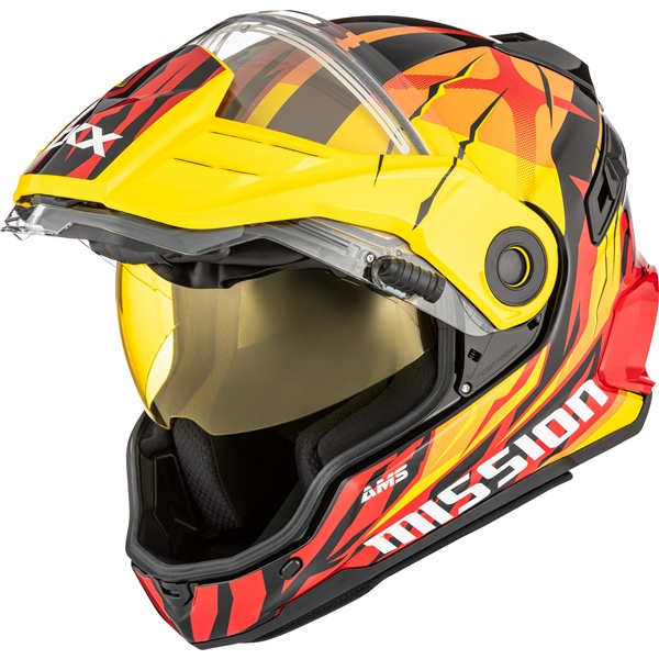 Image-4 CKX Mission Free-Face Helmet Claw HELM MISSION EDL CLAW YE/OG/RD GLOSS 3XL 518827 518827 CKX