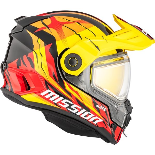 Image-2 CKX Mission Free-Face Helmet Claw HELM MISSION EDL CLAW YE/OG/RD GLOSS 3XL 518827 518827 CKX