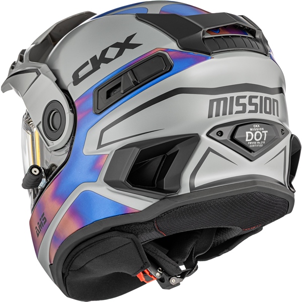 Image-3 CKX Mission Free-Face Helmet Tanium HELM MISSION EDL TANIUM GY/BL MAT 3XL 518907 518907 CKX