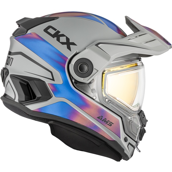 Image-2 CKX Mission Free-Face Helmet Tanium HELM MISSION EDL TANIUM GY/BL MAT 3XL 518907 518907 CKX