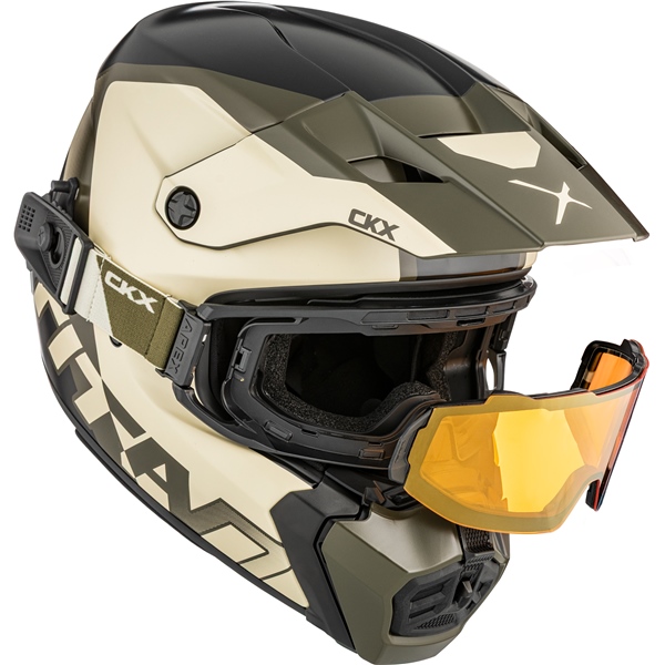 Image-7 CKX Titan AMS Helmet Nunavut - Apex Goggle included HELM TITAN AMS DL NUNAVUT BEI/GR MAT 3XL 518927 518927 CKX