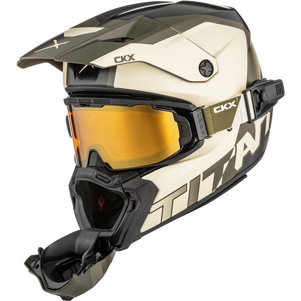 Image-4 CKX Titan AMS Helmet Nunavut - Apex Goggle included HELM TITAN AMS DL NUNAVUT BEI/GR MAT 3XL 518927 518927 CKX