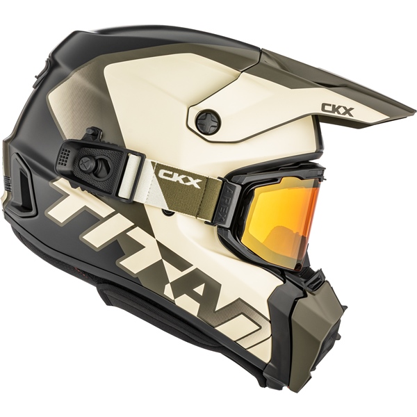 Image-2 CKX Titan AMS Helmet Nunavut - Apex Goggle included HELM TITAN AMS DL NUNAVUT BEI/GR MAT 3XL 518927 518927 CKX