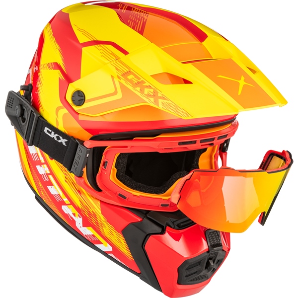 Image-4 CKX Titan AMS Helmet Concordia - Apex Goggle included HELM TITANAMS DL CONCO RD/OG/YE GLOS 3XL 518937 518937 CKX