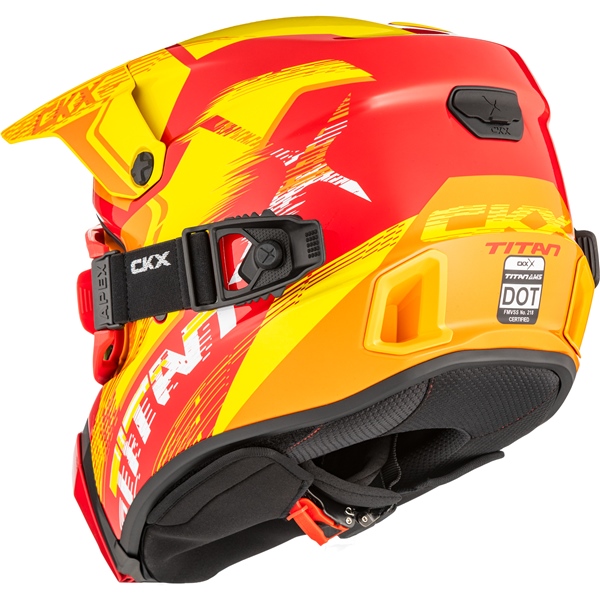 Image-3 CKX Titan AMS Helmet Concordia - Apex Goggle included HELM TITANAMS DL CONCO RD/OG/YE GLOS 3XL 518937 518937 CKX