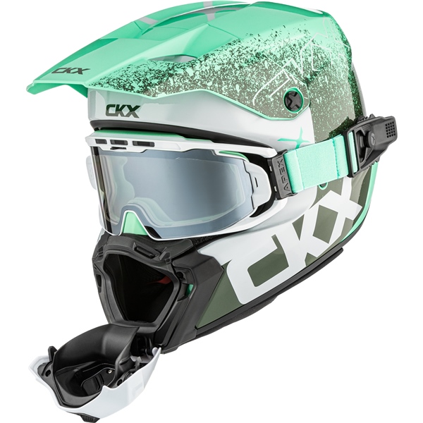 Image-4 CKX Titan AMS Helmet Vaneer - Apex Goggle included HELM TITAN AMS DL VANEER GR GLOSS 3XL 518947 518947 CKX