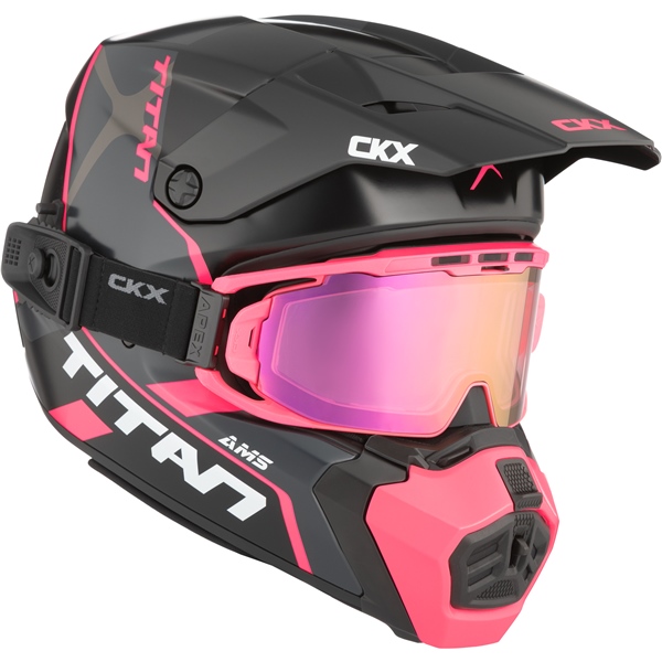 519037 CKX CKX Titan AMS Helmet Conrod - Apex Goggle included HELM TITAN AMS DL CONROD PI MAT 3XL Titan AMS Helmet Pink