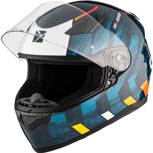 CKX RR619 Full-Face Motorcycle Street Helmet, Summer Quantum / Frontier Graphic