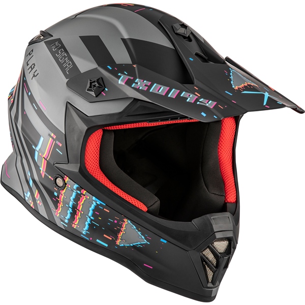 Image-3 CKX TX019Y Off-Road Helmet Error - Without Goggle HELM TX019Y ERROR GY MAT XL CKX 520135 520135 CKX
