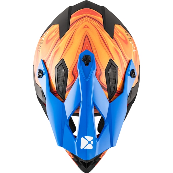CKX TX319 Off-Road Motocross Dirt Bike ATV Helmet Laxer Podium Volcanic Graphic