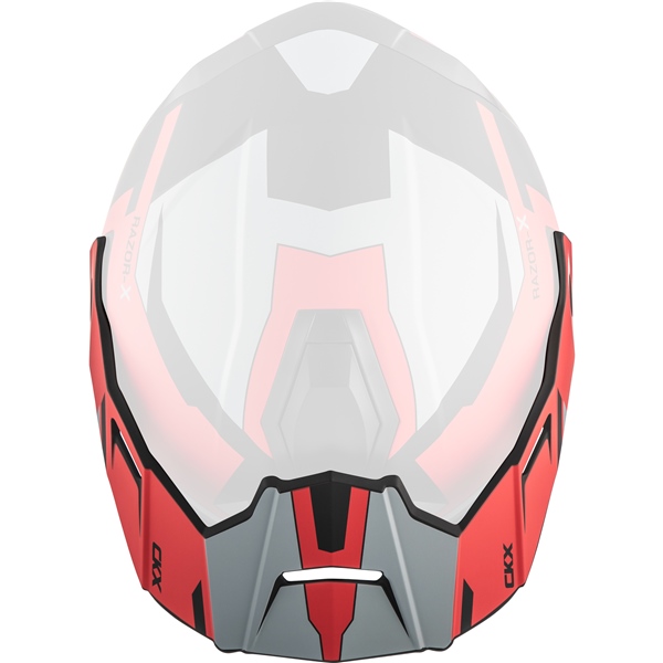 520269 CKX CKX Peak for Razor & Razor-X Helmet Slant PEAK RAZOR-X SLANT RD MAT CKX Visors Matte Red