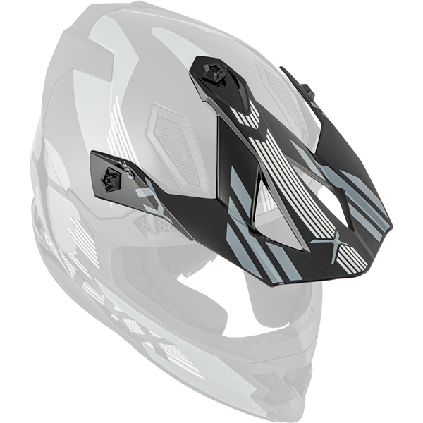 598031 CKX CKX Peak for TX319 Helmet Galactic PEAK TX319 GALACTIC GY GLOSS CKX Peak for TX319 Helmet Glossy gray