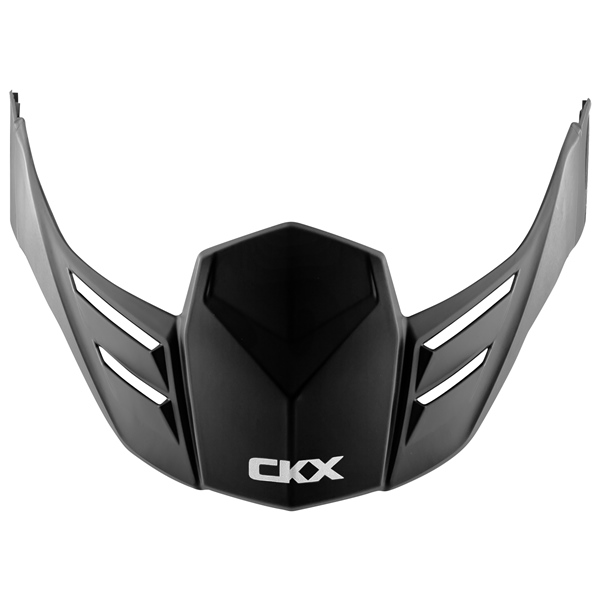 599037 CKX CKX Peak for Mission Helmet Solid Color PEAK MISSION SOLID CARB MAT CKX Peak for Mission Helmet Matte Carbon