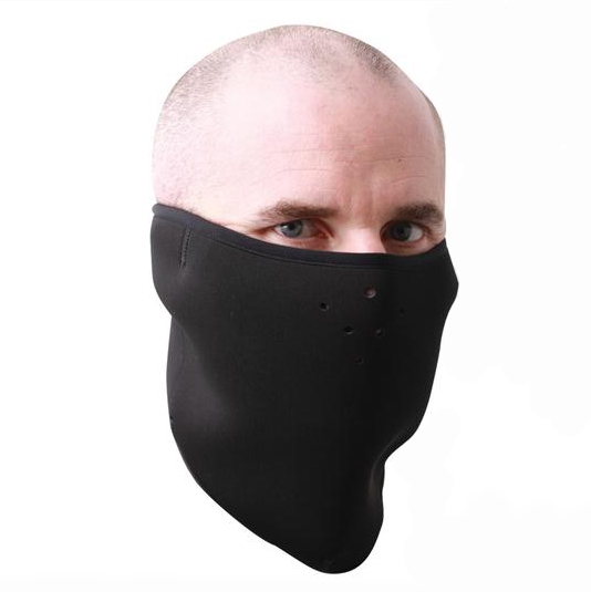 VNG100-F SCHAMPA Schampa FleecePrene Face Mask FACEMASK SKULL FLEECE SOLID BK Face Masks Black