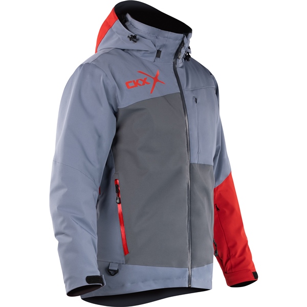 M23-03-GY&RD L CKX CKX Alaska Men Jacket MY23 JACKET ALASKA MEN GY/RD L Alaska Men Jacket MY23 Gray, Red