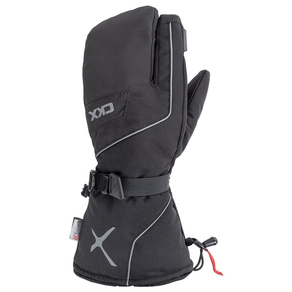 EWT-2025-03 XS CKX CKX Throttle Mittens 3-fingers 3.0 Unisex GLOVES 3 FINGERS THROTTLE 3.0 BK XS Throttle Mittens 3-fingers 3.0 Black