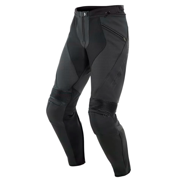 201553712-076-60 DAINESE DAINESE Pony 3 Perforated Leather Pants PANT PONY 3 PERF MEN MAT BK 60 Pony 3 Perforated Leather Pants Matte Black