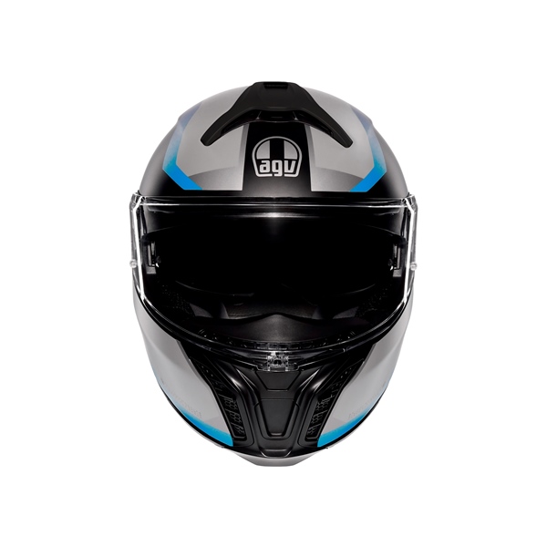 Image-4 AGV Tourmodular Modular Helmet Stray HELM T-MODULAR STRAY MAT BK/GY/BL 2XL 211251E2OY-103-XXL 211251E2OY-103-XXL AGV