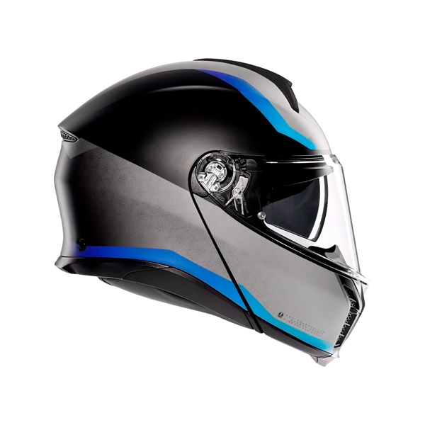 Image-5 AGV Tourmodular Modular Helmet Stray HELM T-MODULAR STRAY MAT BK/GY/BL 2XL 211251E2OY-103-XXL 211251E2OY-103-XXL AGV