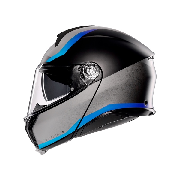 Image-7 AGV Tourmodular Modular Helmet Stray HELM T-MODULAR STRAY MAT BK/GY/BL 2XL 211251E2OY-103-XXL 211251E2OY-103-XXL AGV