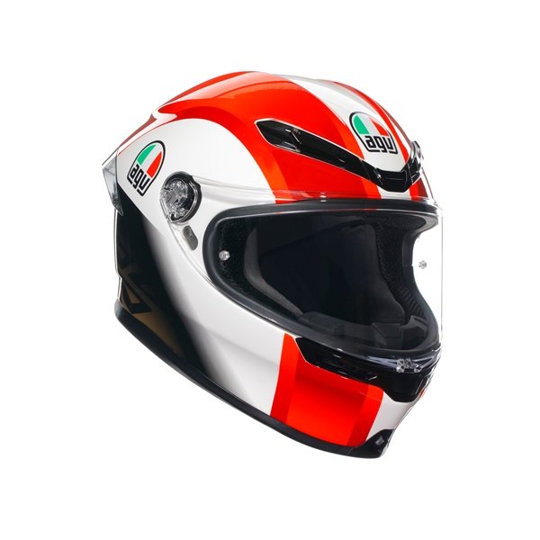 2118395015-004-XXL AGV AGV K6 S Full Face Helmet SIC58 - Summer HELM K6 S SIC58 2XL K6 S Full Face Helmet Red, White, Blue