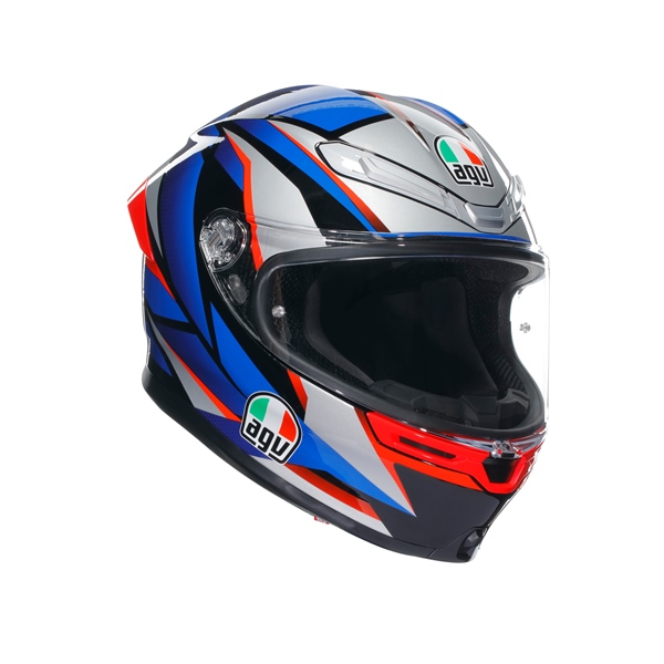 2118395015-015-XXL AGV AGV K6 S Full Face Helmet Slashcut - Summer HELM K6 S SLASHCUT BK/BL/RD 2XL K6 S Full Face Helmet Black, Blue, Red