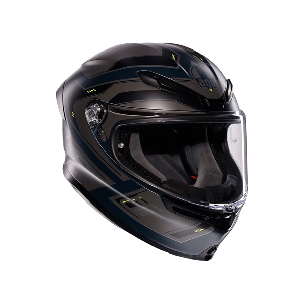 2118395015-022-XXL AGV AGV K6 S Full Face Helmet Enhance - Summer HELM K6 S ENHANCE MAT GY/FLUO YE 2XL K6 S Full Face Helmet Matte Gray, Fluorescent yellow