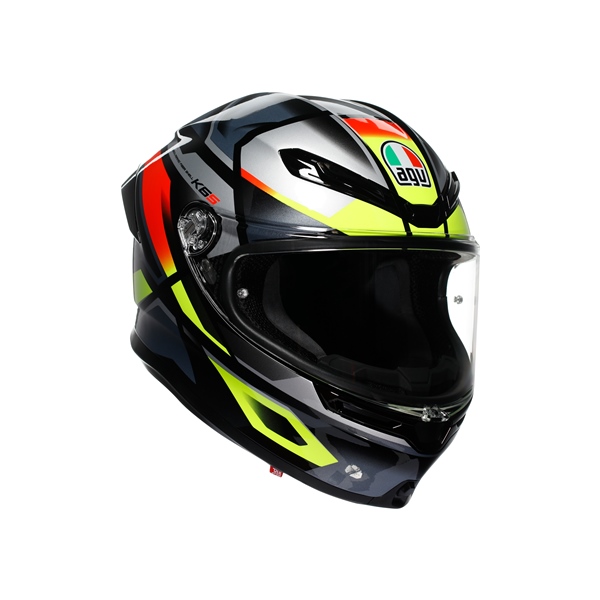 2118395015-026-XXL AGV AGV K6 S Full Face Helmet Erazer - Summer HELM K6 S ERAZER BK/RD/FLUO YE 2XL K6 S Full Face Helmet Black, Red, Fluorescent yellow