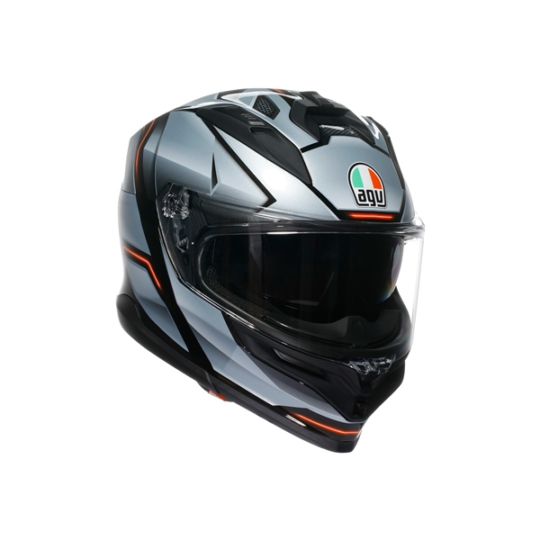 2118399017-005-XXL AGV AGV K7 Full Face Helmet Jaeger - Summer HELM K7 JAEGER BK/SI 2XL K7 Full Face Helmet Black, Silver