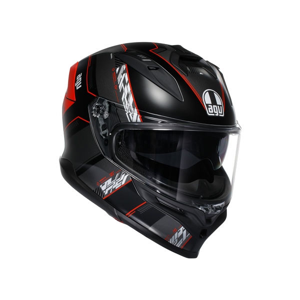 2118399017-008-XXL AGV AGV K7 Full Face Helmet Kyber - Summer HELM K7 KYBER MAT BK/RD 2XL K7 Full Face Helmet Matte Black, Red