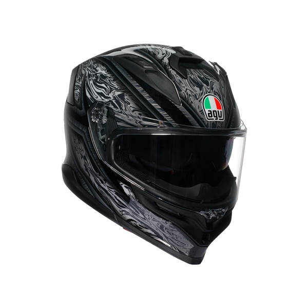 2118399017-010-XXL AGV AGV K7 Full Face Helmet Damascus - Summer HELM K7 DAMASCUS BK/SI 2XL K7 Full Face Helmet Black, Silver