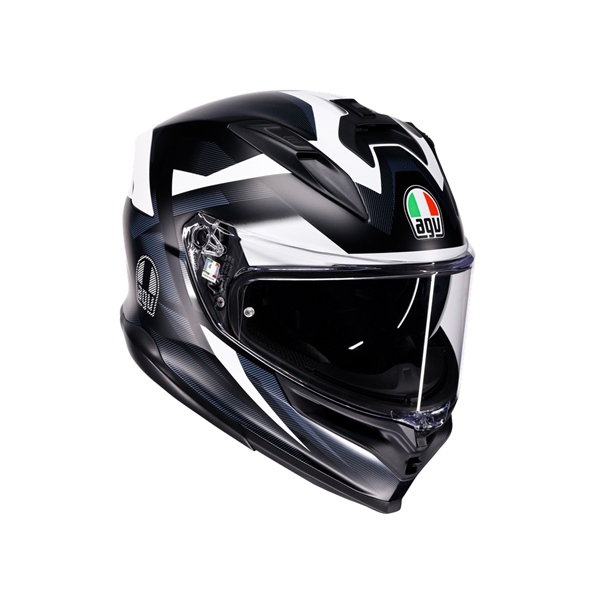 2118399017-016-XXL AGV AGV K7 Full Face Helmet Glimpse - Summer HELM K7 GLIMPSE MAT BK/WH 2XL K7 Full Face Helmet Matte Black, White