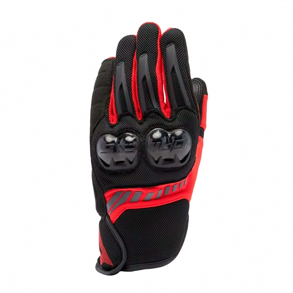 2018100078-B78-XXXL DAINESE DAINESE Mig 3 Air Tex Gloves Men GLOVE MIG 3 AIR MEN BK/LAVA RD 3XL Mig 3 Air Tex Gloves Black, Lava Red
