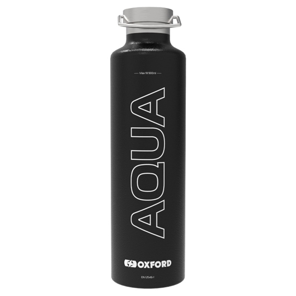 OX836 OXFORDPRODUCTS Oxford Products Aqua 1.0 Insulated Bottle 1 L BOTTLE INSULATED AQUA 1.0L OXFORD Aqua 1.0 Insulated Bottle Black