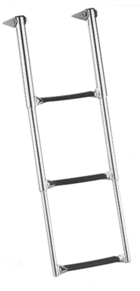 Over Platform Telescoping Drop Ladder