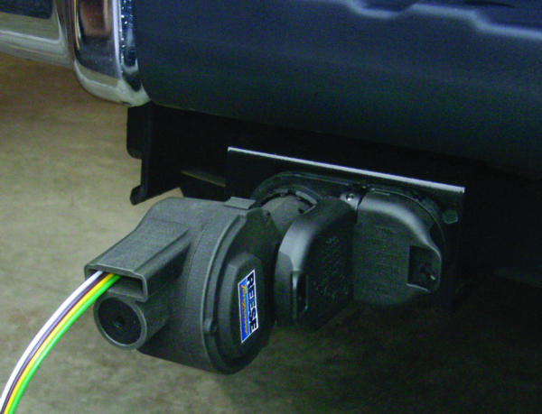 7-Way Flat Pin to 4-Flat Adapter w/42