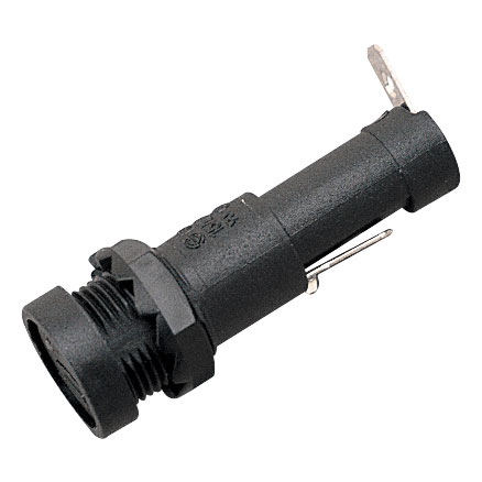 Round Fuse Holder With Flush Cap