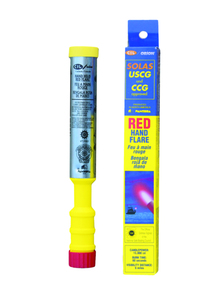 RED HAND HELD FLARE PACK. (6/1.6KG) by:  Orion Part No: 52186 - Canada - Canadian Dollars