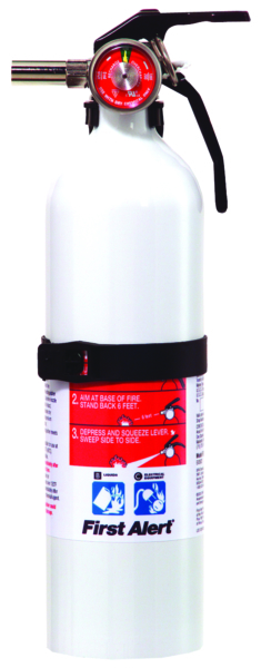 FIRE EXTINGUISHER 5BC, W/GAUGE,WHITE by:  FirstAlert Part No: FE5GO-MNA - Canada - Canadian Dollars