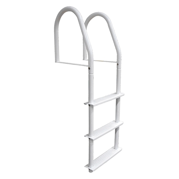 DOCK LADDER, 3 STEP, C/W HARDWARE,WHITE by:  DockEdge Part No: 2103-F - Canada - Canadian Dollars