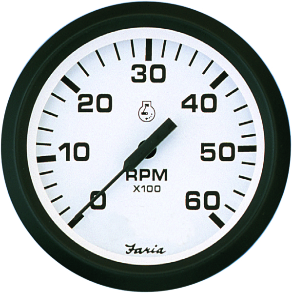 TACHOMETER EURO WHITE 0-6000 by:  Faria Part No: 32904 - Canada - Canadian Dollars