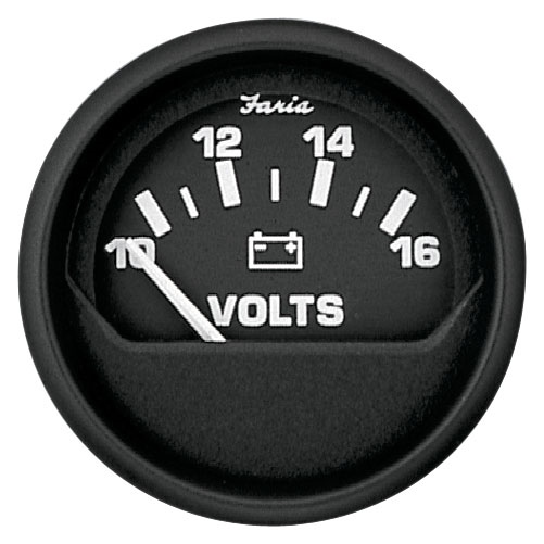 VOLTMETER 10-16 VDC EURO by:  Faria Part No: 12821 - Canada - Canadian Dollars