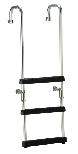 Garelick 12150 Folding Pontoon Deck Ladder 4 Steps 