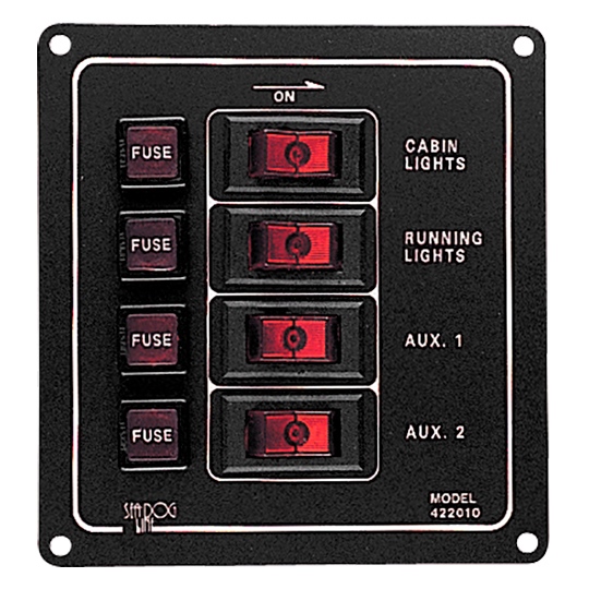 Vertical Switch Panel made in Aluminum