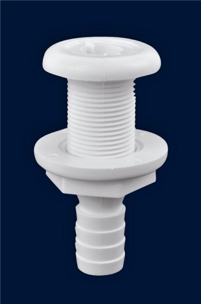 White Through-Hull Connector