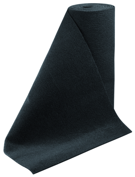 Roll Carpet, Black,18" x 18'