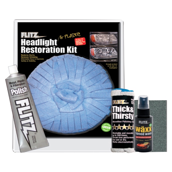 Headlight Restoration Kit - Restores up by:  Flitz Part No: HR 31501 - Canada - Canadian Dollars